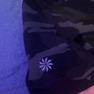 Athleta Black Camouflage Tee